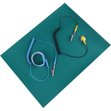 Cet équipement de protection sanitaire comprend un bracelet antistatique doté d'un coussinet antistatique, d'un fil antistatique et d'un dispositif de décharge électrostatique (1/5)