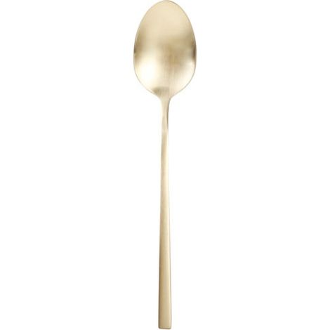 Terno Set aus 6 Moka-Mattgold-Löffeln – Fine Dining Living