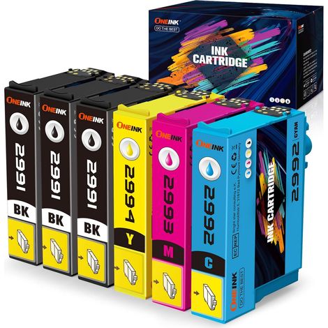 6x Tinte für Epson 29XL XP-235 XP-245 XP-247 XP-255 XP-257 XP-332 XP-335 (1/5)
