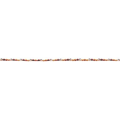 Corda cordino in plp nero rpsso giallo diametro 3 mm metri 10 - masidef (1/2)