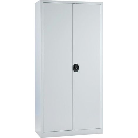 Flügeltürenschrank FORUM 4verz.Böden 50kg Tragl. H1950xB940xT400mm RAL 7016/5010 (1/2)