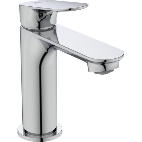 Ideal Standard Alero miscelatore lavabo, altezza bocca 100 mm, rubinetto a risparmio idrico, particolarmente resistente, senza piletta di scarico – Cromo (48 x 150,5 x 154 mm) (1/4)