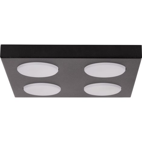 Plafonnier carré déco moderne noir HERO 4xGX53 12W Sigma (1/2)