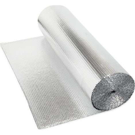 ALOVZE Doppelseitige Isolierfolie aus aluminisierter Folie, thermisch flexible Isolierfolie, Isolierfolie 1x10m 3-4mm (10㎡) (1/4)