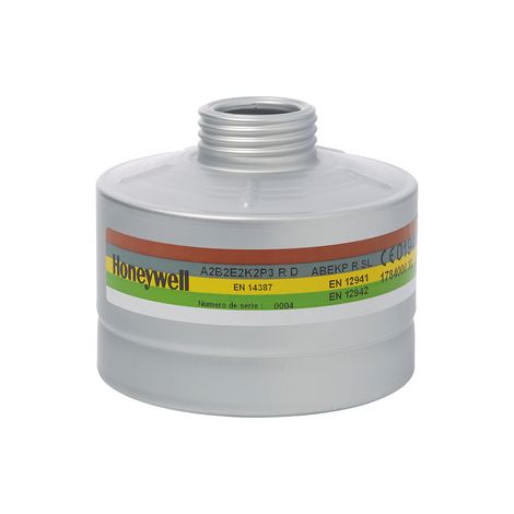 Filtre A2B2E2K1P3 pour masque avec raccord RD40 - Boitier aluminium - Honeywell