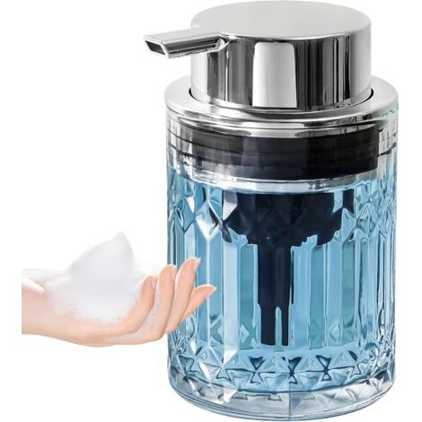 BUNTHAUS Pousse Mousse Distributeur, Distributeur Savon Transparence, 350ml Soap Dispenser, Distributeur de Savon avec Pompe Distributeur de Savon Liquide (1/5)