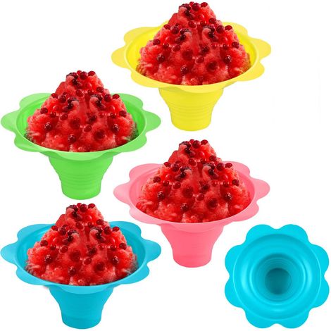 Lot de 50 Gobelets, Forme Fleur, Plastique PS, Résistant 70°C, Pour Fêtes et Été (1/5)