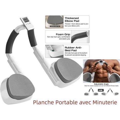 Entraîneur de Muscles Abdominaux - Planche Portable - Minuterie intégrée - Fitness (1/4)