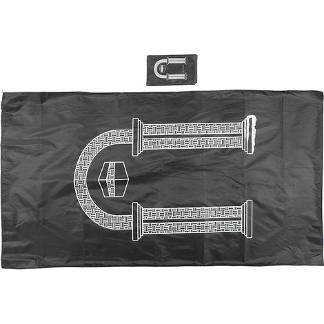 Tapis de Prière Musulman Portable Imperméable, Couverture Rectangulaire pour Salon Maison Noir (1/5)