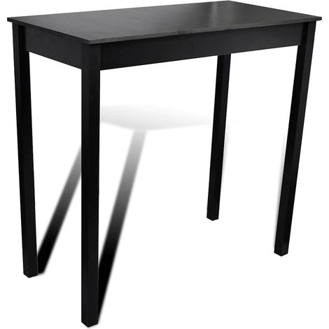 Maison Exclusive - Set Tavolino da Bar con 4 Sgabelli Neri (1/5)