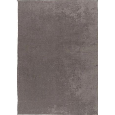 Tapis gris moderne à poils courts facile à entretenir - 160 x 120 cm (1/5)