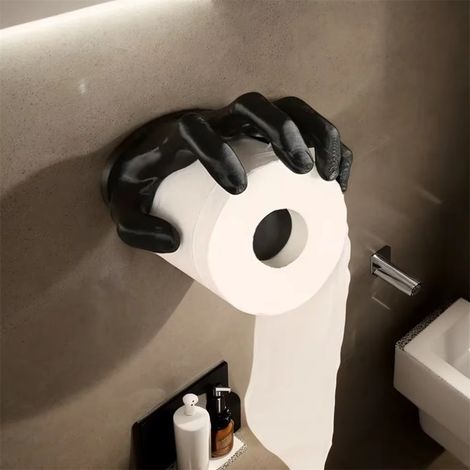 rouleau d'essuie-tout au design créatif motif main de sorcière noire de style gothique boîte décorative pour papier toilette de salle de (1/5)