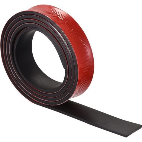 Bande d'étanchéité auto-adhésive/bande en caoutchouc, noire, 3 mm/20 mm/3 m (1/5)