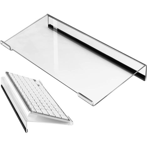 Neigbarer Tastaturhalter – Neigbarer DisplayTray-Tastaturheber – Computer-Tastaturzubehör für ergonomisches Tippen, Halter für Arbeitszimmer, Bürotische, Schulen, PC-Räume, Studentenwohnheime (1/5)