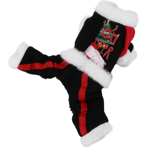 Costumes de Noël amusants pour animaux de compagnie - Vêtements de Noël mignons et chauds pour chiens de petite et moyenne taille (S) (1/5)