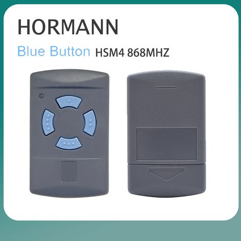 2er-Pack Sdre HSM4 868 MHz Garagentor-Fernbedienung mit 4 Tasten, Blau. Ersetzt Hörmann 868 MHz Sender: HS4, HSM2, HSP4, HS1, Tubauto HSM4 und HS4.