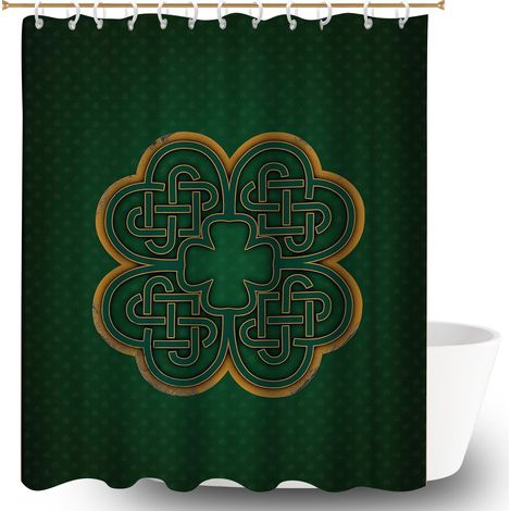 Rideau de bain imprimé polyester 180x180 stylé polyester pour salle de bain pour logement étudiant (1/5)