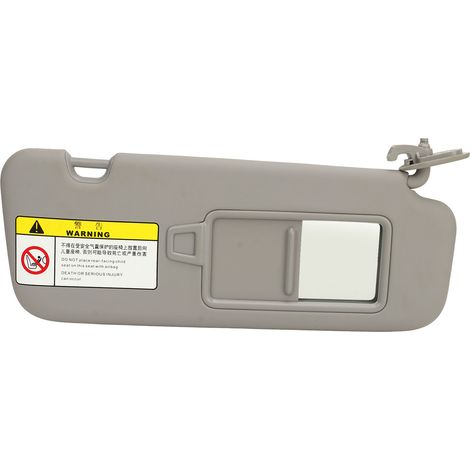 Visière pare-soleil passager côté droit avec miroir 85220 F0100TTX pour Hyundai Elantra AD 2016-2019 gris, accessoire intérieur remplacement, pare-soleil auto avec miroir de courtoisie, garniture de t (1/5)