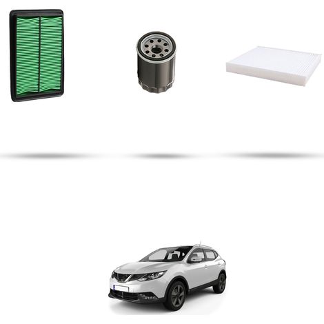 Kit tagliando 3 filtri compatibile con Nissan Qashqai II (J11E) 1.6 DIG-T 120kw Dal 2014 (1/5)