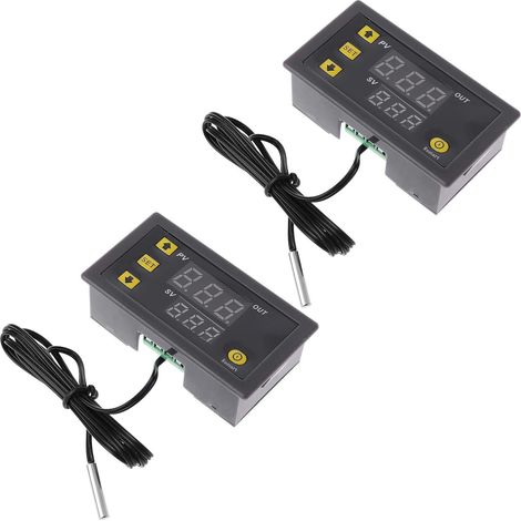 W3230 Régulateur de Température AC 110V 220V 20A Thermostat LED Contrôleur (2 Pièces) (1/5)