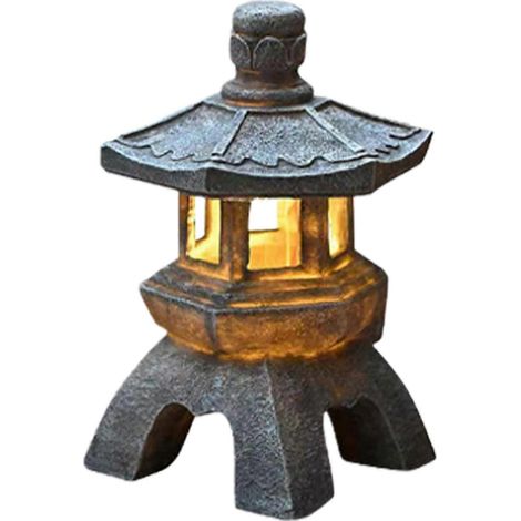 Lanterne solaire d'extérieur pour jardin, lanterne zen décorative, veilleuse de villa, lanterne solaire de jardin avant, lanterne de palais en forme de dôme, pour entrée, terrasse (1/5)