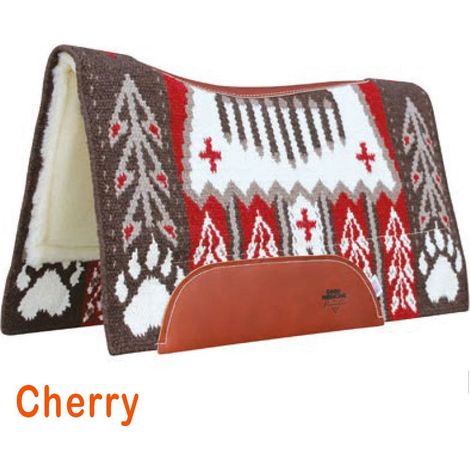 Marrone Marigold - Sottosella western in lana modello Bearpaw 33x38" (1/5)