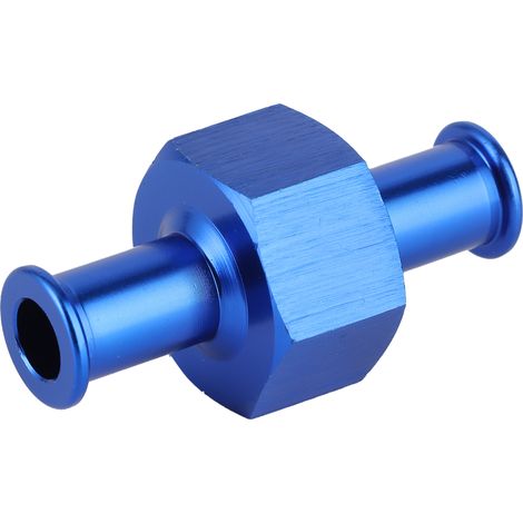 Adaptateur de manomètre pour carburant/protoxyde d'azote, en alliage d'aluminium, universel, pour tuyau de 3/8 po, port NPT 1/8 po, bleu (1/5)