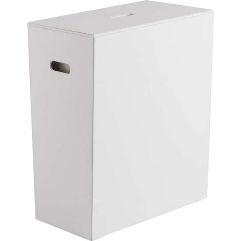 Sapho Gedy Luxury - Cesto portabiancheria 50x62x29 cm, bianco 103702 (1/5)