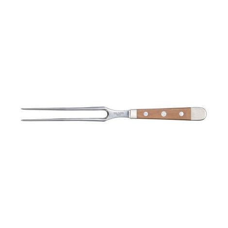 Güde B096-18 Alpha Birne Forchetta da Carne Forgiata 18 cm in Acciaio Cromo-Vanadio-Molibdeno colore Marrone