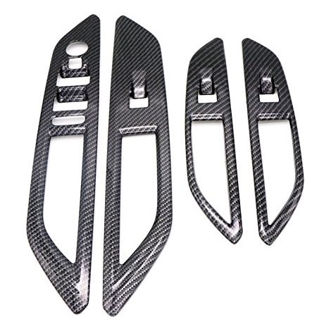 Per 4008/GT 5008/GT 2017-2021 Pulsante interruttore alzacristalli Cornice decorativa Copertura Accessori auto 4 pezzi (1/4)