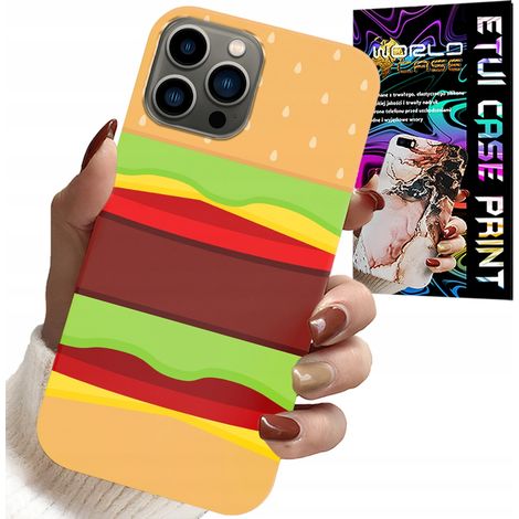 Custodia per iPhone 13 Pro Max - custodia con motivo hamburger e cheeseburger, regalo (1/5)