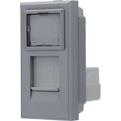 Rj45 Cat5e Silver Coperchible Bticino Axolute (1/2)