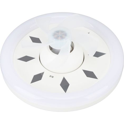 Plafonnier Ventilateur LED 60W 30cm Dimmable E27 avec Télécommande, 5 Pales, 3 Vitesses, Rotation 360°, 85-265V (1/5)