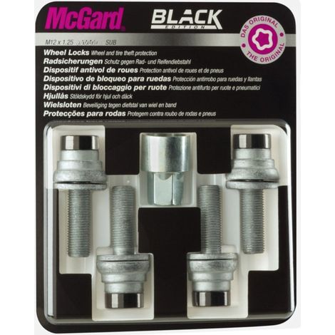4 VIS ANTIVOL SUB MCGARD M12X1.25/ PLAT/ LONG. 35.3MM/ Ø19MM