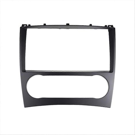 9-Zoll-Autoradio-Einbaurahmen-Set für Mercedes C-Klasse W203, 2-DIN-Autoradioadapter, Mittelkonsolenverkleidung, schwarze Montageplatte, kompatibel mit C230 C240 C270 C320, Innenausstattung. (1/5)
