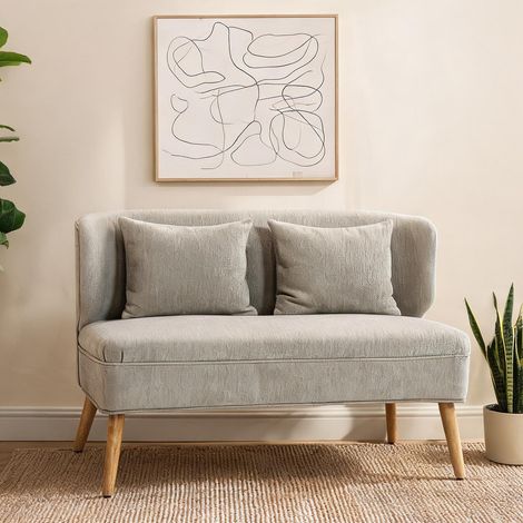 Canapé beige en polyester 117 x 65 x 78,5 cm (1/5)