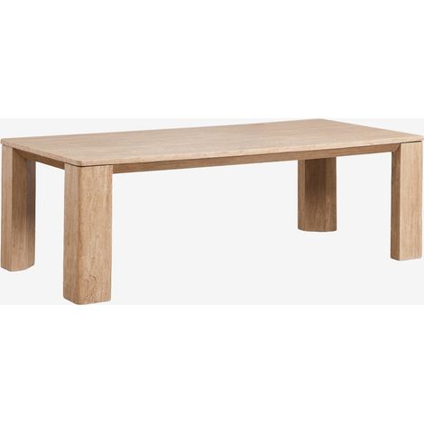 SKLUM Rechteckiger Esstisch 240x110 cm aus Travertin Gundemar Travertin (1/5)