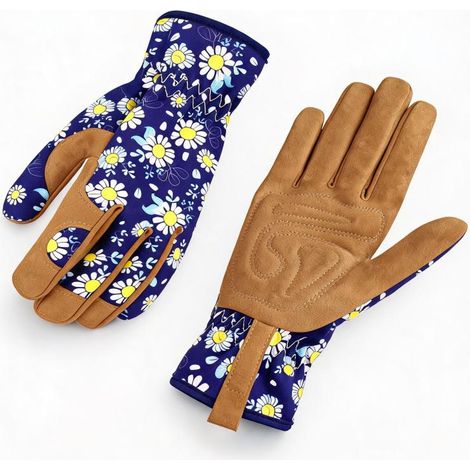 Gartenhandschuhe aus Leder: Dornenfeste, strapazierfähige Arbeitshandschuhe für Damen – entwickelt zum Graben, Pflanzen, Beschneiden, Unkrautjäten und für schwere Gartenarbeiten