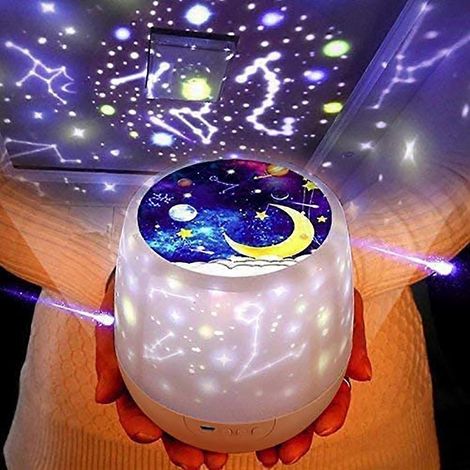 Nachtlichter fr Kinder, multifunktionales Nachtlicht, Sternprojektor-Lampe zum Dekorieren von Geburtstagen, Weihnachten en andere Parties, bestes G (1/5)