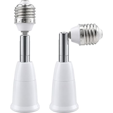 E27 à E27 Adaptateur de Base 10,2CM Extension, 230V 2A,Orientable à 180° (1/5)