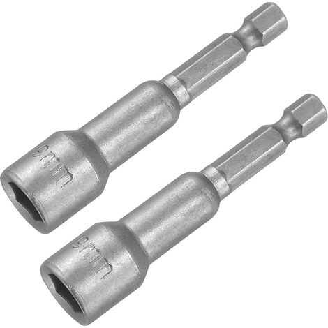 2 Pcs 9mm Douille Hexagonale Magnétique 65mm/2.56" CR-V (1/5)