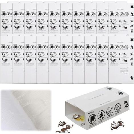 Pièges à Cafards Puissant,20 pièces Piege Cafard,Pièges À Cafards,Anti Cafards,Produit Anti Araignée,pour Jardin Maison Cuisine Salle de Bain Bureau (1/5)