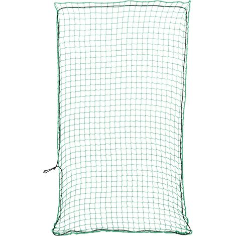 Rete di protezione per rimorchio ancoraggio per carichi portapacchi con corda elastica 5 x 3 m PP verde 020042226