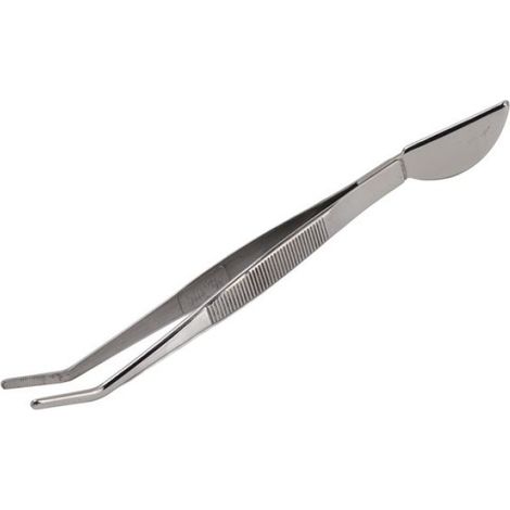 Pince A Bonsaï - Acier Inoxydable - Tête De Spatule Courbée - Pour Entretien De Bonsaïs En Pot - 1 Pièce (1/5)