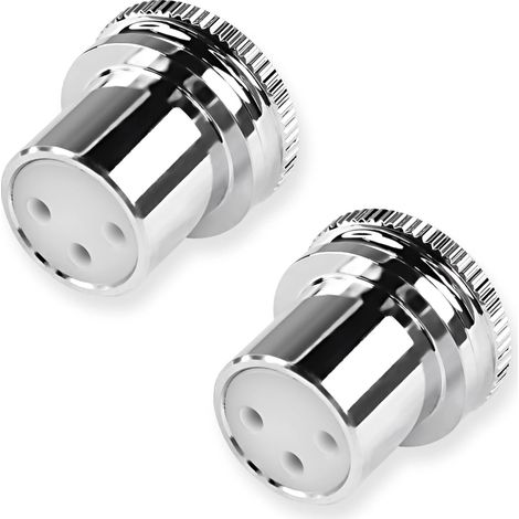 Confezione da 2 tappi antipolvere XLR femmina, tappi protettivi per connettore XLR femmina, tappi antirumore, tappi di protezione antipolvere XLR rodiati
