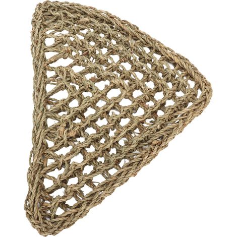 Hamac triangulaire en herbe pour reptiles, idéal pour les dragons barbus, chiens et chats. (1/5)