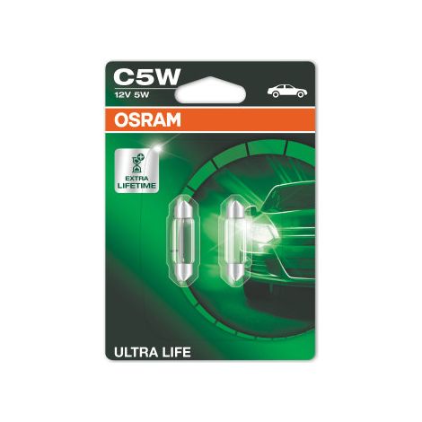 Ampoule navette Osram Auto 6418ULT-02B Ultra Life C5W 5 W 1 paire(s) C38850 (1/5)