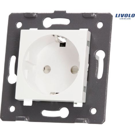 Module de prise électrique Livolo 16 A - 230 V WG-71EU-S-61 Blanc (1/3)