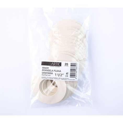 Arandela plana sanita.1 1/2" 40x77x2(25) (1/3)