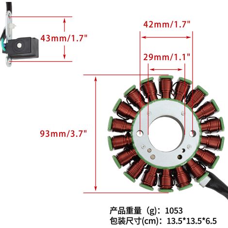 Statorspulenadapter für Italika VX250 EFI 18-22 Elektromotor (1/4)